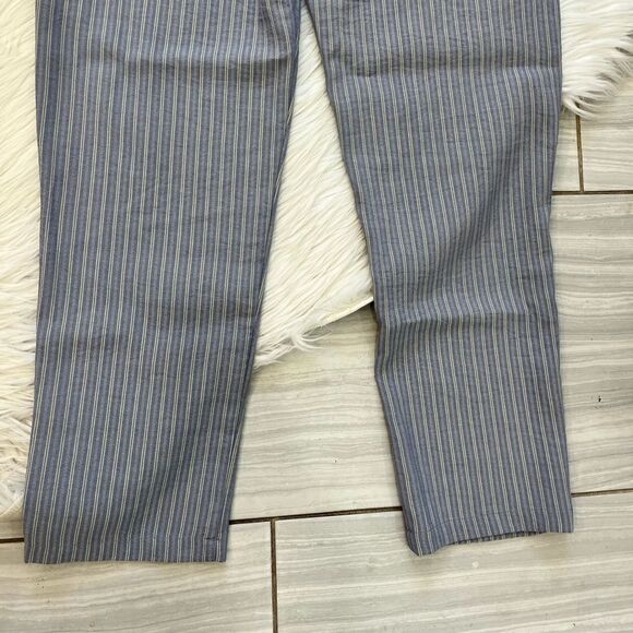 Stevie Hender Blue Striped Linen Pants - Picture 11 of 13